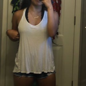 braided back loose tank top